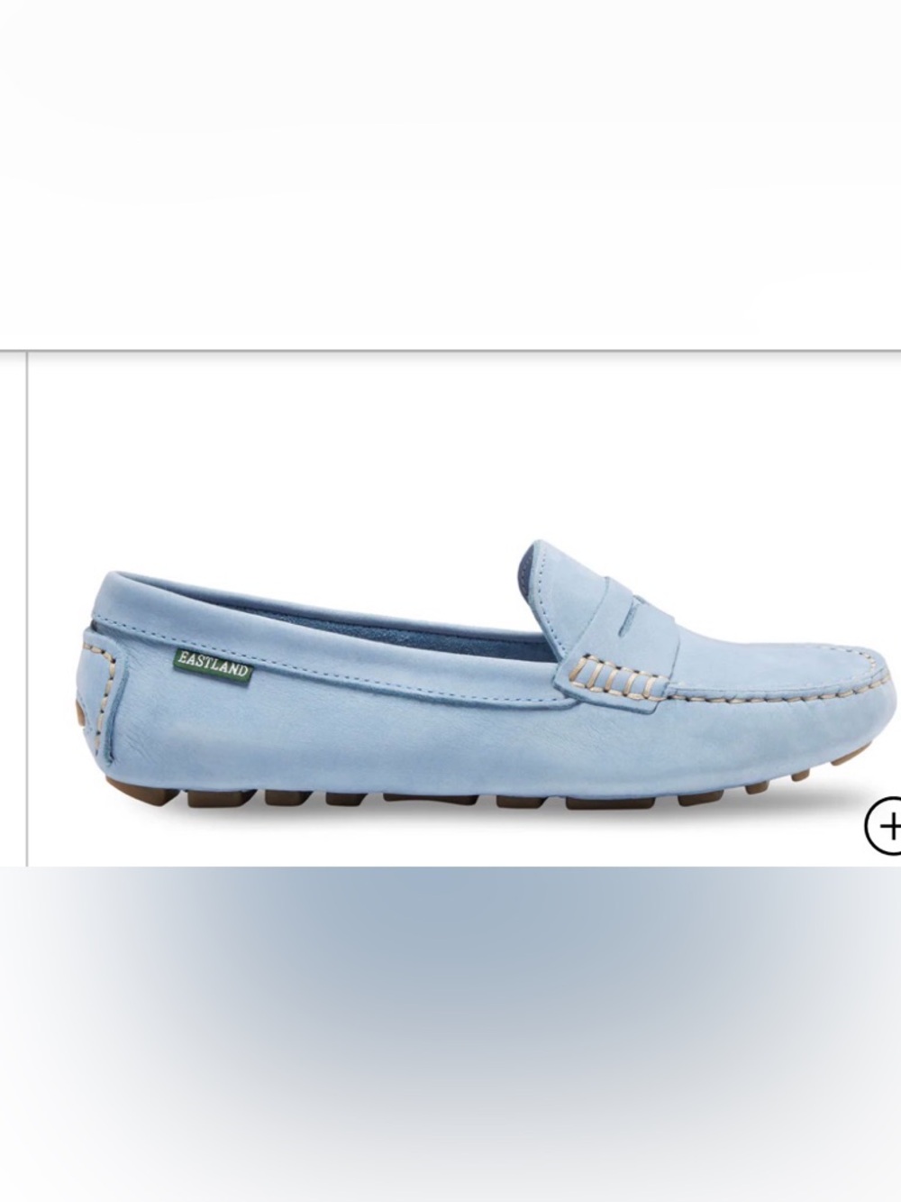 Eastland Women's Patricia Light Blue Penny Loafers NEW in Box